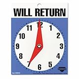 Will Return Later Sign, 5' x 6', Blue