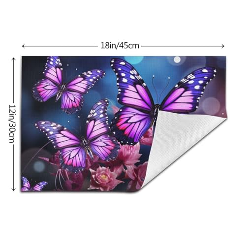 Sets de table en vinyle PVC violet pour sublimer vos repas - 3