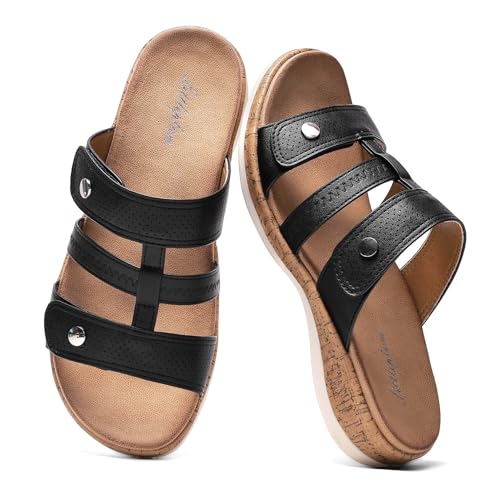 Sandales pour femme Littleplum avec boucle réglable et semelle confort