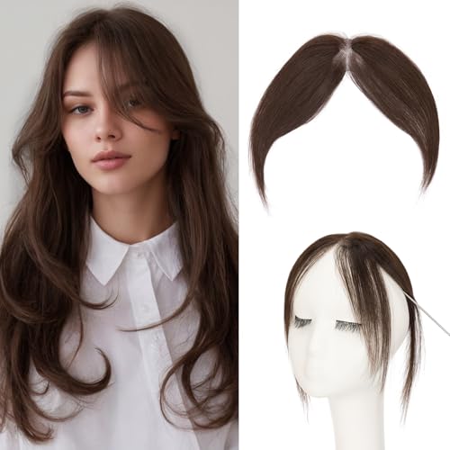 Benehair Clip on Bangs for Women Human Hair, Fake Bangs