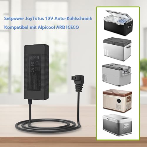Strom-Ladegerät für Dometic, Waeco Kühlbox, Alpicool, ARB, ICECO, Kesse, CF-18, 230V Adapter, Auto Kühlschrank Kabel, Kompressor-Kühlbox KFZ Steckdose