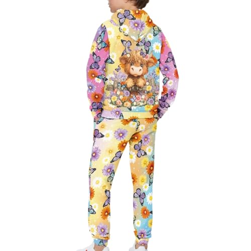 HUIACONG Sweat Set for Kids Children Sweatsuits Boys Girls Sweat Suit4