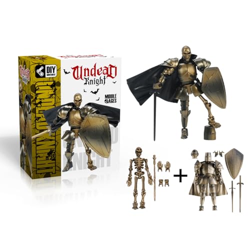 Osmanthus bloom T13 Action Figure Set,Skeleton Knight Action Figures,Knight Action Figures,Dummy 13,Lucky 13 Collectible Action Figure（Assembly Required） (A-Golden Skull Knight)