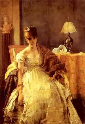 Peinture à l'huile Reproductions de Lovelorn par Aime Stevens en grand format 36 x 48 pouces