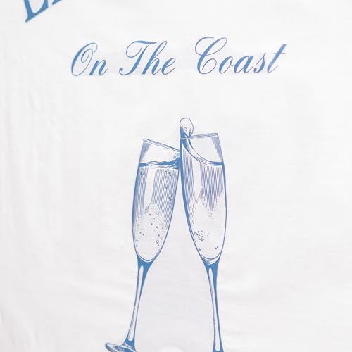 Gostman Last Toast on The Coast decal azul con diseño de copa de vino miniatura 6