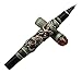 Jinhao Vintage Dragon Roller ball Pen Gray Red for Journal Writing, Travel Diary with Pen Pouch and Jewelry on Top Heavy Pen