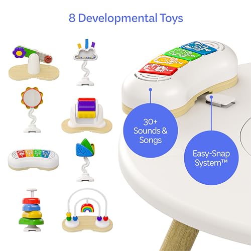 Move2Play 4-in-1 Baby Activity Center | Montessori-Inspired Design | 8 Interactive Toys | Tummy Time, Exersaucer, Jumper & Toddler Table | Baby Essential - Thumbnail 6