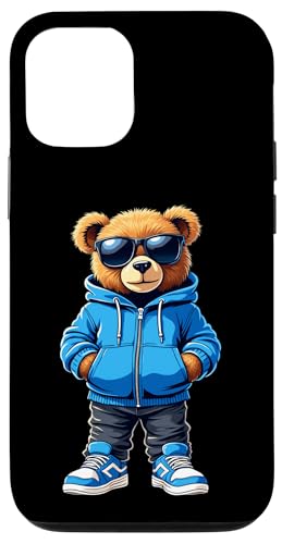 Coole teddybär grafik hülle für iphone 12/12 pro