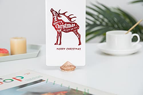 Aifans Diamond Place Card Holders, Gold, 12Pcs - Elegant Table Number Holders For Weddings And Events #TOP6