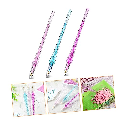 COHEALI 6 Pçs Caneta De Perfuração Cristal Latão Canetas De Pintura Úteis Ferramentas De Desenho De