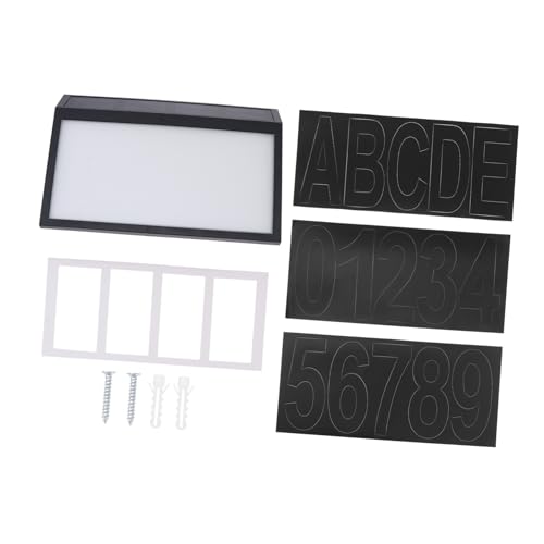 HOMSFOU Lampada Con Numero Civico Solare Luce Da Esterna Con Numeri Civici Insegna Luminosa Solare Per Case