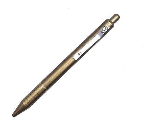 Miniatura 9 de Everyman Aegean Mini Twist Grafton Pen, mini bolígrafo EDC, bolígrafo de escritura de metal recargable de tamaño bolsillo, versátil con cartuchos,