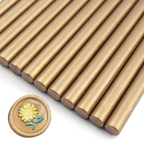 Zifospy 26-teilige 7mm Mini Siegelwachs Sticks für Klebepistolen – Elegante Versiegelung für Hochzeitseinladungen, Grußkarten, Weinflaschen & DIY-Bastelprojekte(Braun）