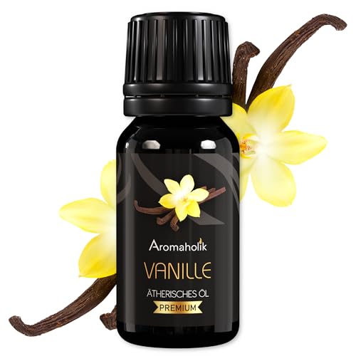 Vanilleöl BIO 10 ml 100% ätherisches Öl aus Indien für Diffuser Saunaaufguss & Aromatherapie Zertifiziertes Öl für Sauna & Massage