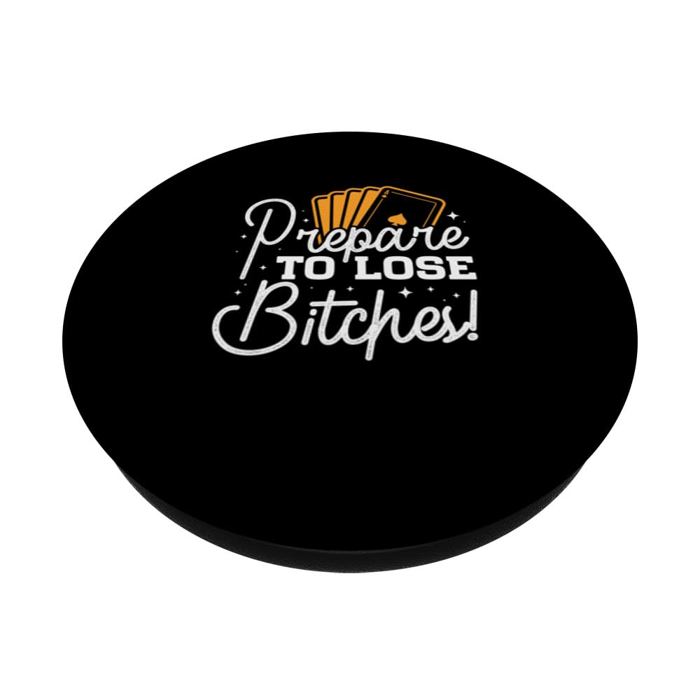 Prepare to lose Bitches Gamenight PopSockets Swappable PopGrip, Black - Image 2
