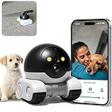 SHFOUZY 2026 New 1080p HD DIY Bot Robot Home Cameras on Wheels, Movable Pet Cameras Battery-Powered, 2-Way Talk, Night Vision, APP Remote Control, Night Vision, Smooth Pan & Tilt (64 GB)