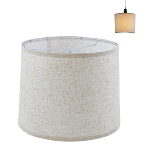 Hengrongshen Paralume a sospensione bianco, diametro 32 cm, paralume lampada da terra per lampade E27, paralumi per lampada da tavolo, pavimento e lampade a sospensione