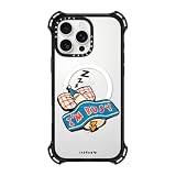 CASETiFY バウンス MagSafe対応 iPhone 16 Pro Max ケース [耐衝撃性 / 6.5mからの落下試験をクリア (MIL規格6倍相当) / ワイヤレス充電およびMagsafe対応] - I'm so busy - クリア ブラック
