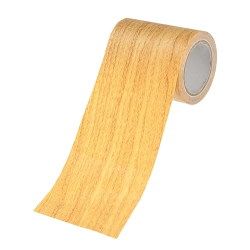 Image of M METERXITY 1-Roll Wood Grain Repair Tape, 2.24in x 15ft Textured Realistic Self-Adhesive Wood Floor Tape Contact Paper for Furniture /Floors /Home [Golden Camel Pine]
