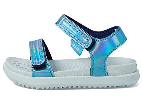 Native Shoes Kids Charley Sugarlite Hologram Flat Sandals for Little Kid - Hook-Loop Closure with EVA Footbed, and Open Toe Design4