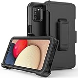 Samsung Galaxy A02S case,Heavy Duty Hard Shockproof Armor Protector Case Cover with Belt Clip...