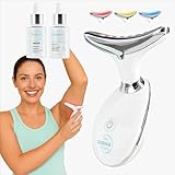 MyoGlow LED Arm, Neck, and Face Total Body Sculpting Device from MyDermaDream paired with Niacinamide Serum and NoTox Serum