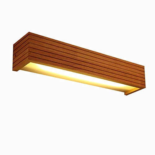 Lámparas de pared LED de madera 3000K aplique interior de 35cm para dormitorio y pasillo 2