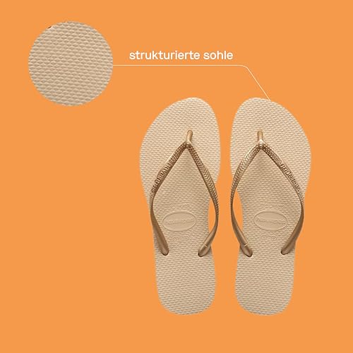 Havaianas - Slim, Stylische, Robuste und Vielseitige Badelatschen für Frauen mit Texturierten Sohlen für Grip und Halt