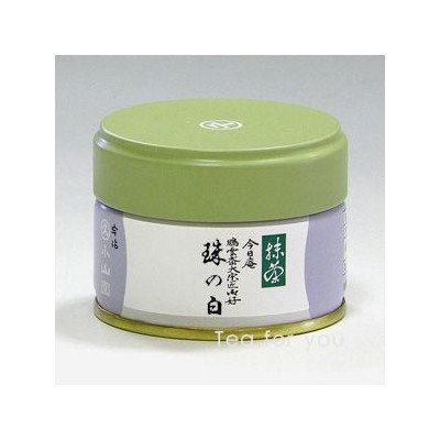 Amazon | 丸久小山園 鵬雲斎御好 抹茶 珠の白(たまのしろ)20g缶入 裏