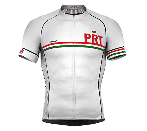Portugal White Code Short Sleeve Cycling PRO Jersey for Men - Size X-Large