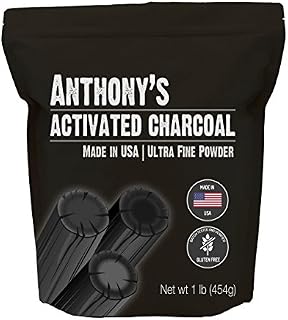 Anthony's Activated Charcoal, 1lb, Made in USA, Ultra Fine, Gluten Free & Food