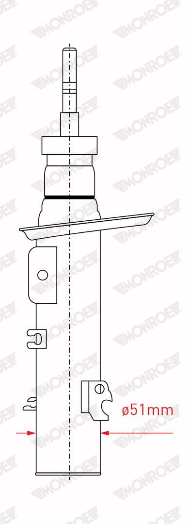 MONROE Ammortizzatore A pressione del gas ammortizzatori G8100
