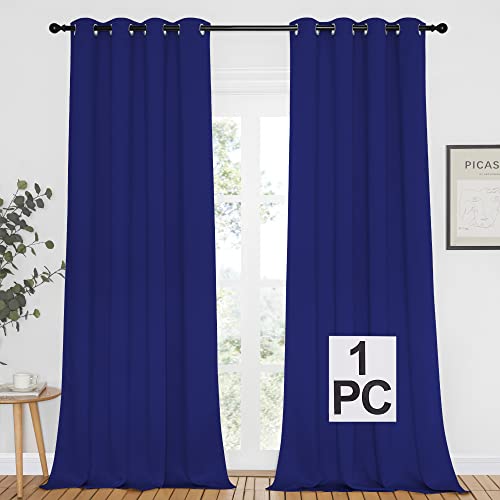 NICETOWN Blackout Window Curtain Panel - Home Fashion Thermal Insulated Room Darkening Drapery for Bedroom & Living Room, 52W x 95L, 1 Panel, Dark Blue