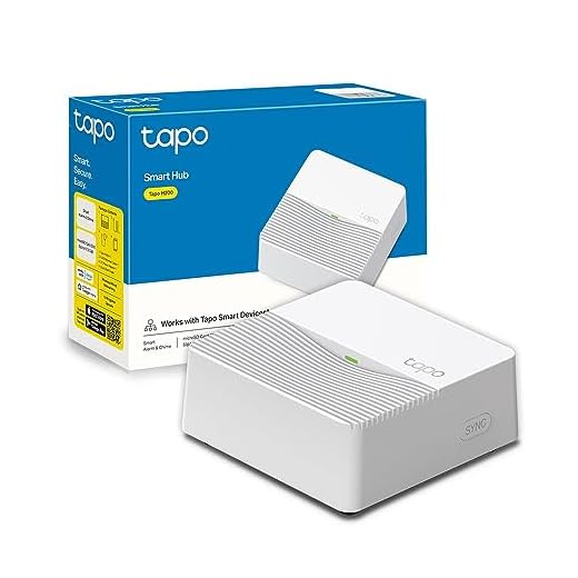 Tapo Smart Hub avec sonnerie Tapo H200, pour Tapo caméras/capteurs/boutons, connectez jusqu'à 64 appareils intelligents, 19 sonneries, Plug & Play