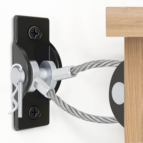 Furniture Anchors for Baby Proofing, Anti Tip Furniture Straps 800lbs 4Packs, Leaning Mirror Wall Anchors for Mirror Large Dresser Bookshelf Cabinet Earthquake Proof Safety