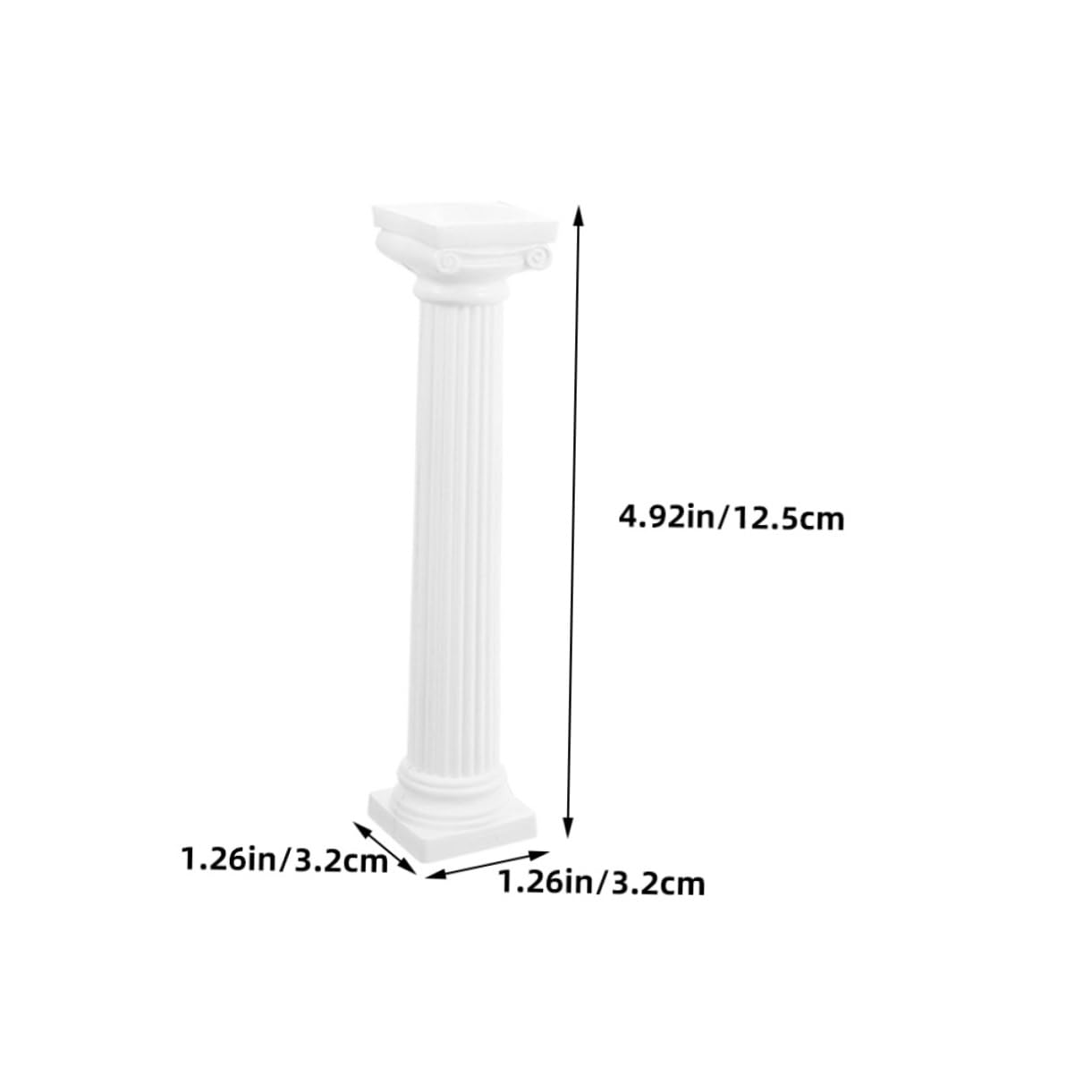 Hemobllo 8Pcs Roman Pillar Decor Wedding Cake Stand Support Attractive for Home Decoration Romantic Atmosphere Enhancer for Desserts and Events