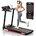 JOROTO Laufband für Zuhause mit Steigung 10%, Laufband Klappbar bis 12 km/h, mit LED-Display, Bluetooth App-Kompatibel, 2.75 HP Walking Pad für Zuhause & Büro, bis130 kg