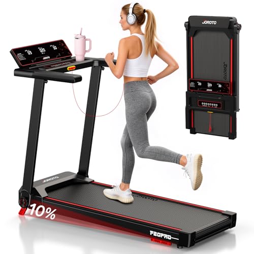 JOROTO-Laufband-fuer-Zuhause-mit-Steigung-10-Laufband-Klappbar-bis-12-kmh-mit-LED-Display-Bluetooth-App-Kompatibel-275-HP-Walking-Pad-fuer-Zuhause-Buero-bis130-kg - Sparfuchs24.io - Preisvergleich & Top Angebote Online