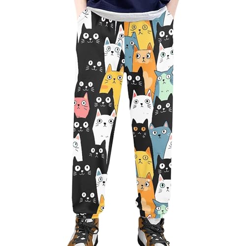 Sweat Pants with Pockets Sweatpants for Kids Girls Elastic Waisted Baggy Pants Boys Soft Comfy Athletic Jogger3