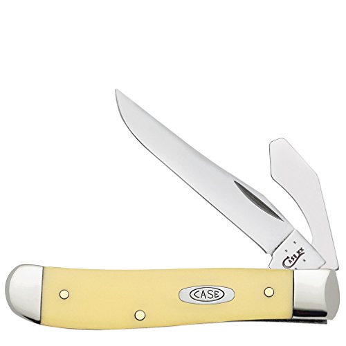 Case Mini Yellow Trapper with Caplifter Pocket Knife