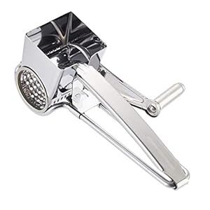 AmazonCommercial Stainless Steel Rotary Cheese Grater