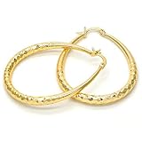 Women's 4mm Real 14K Gold Filled Big Tear Drop Hoop Earrings Medium Large Extra Large 40-70mm Diamon