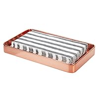 Algopix Similar Product 14 - mDesign Modern Decorative Metal Guest