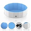 Niubya-Foldable-Dog-Pool-Collapsible-Hard-Plastic-Dog-Swimming-Pool-Portable-Bath-Tub-for-Pets-Dogs-and-Cats-Pet-Wading-Pool-for-Indoor-and-Outdoor-32-x-8-Inches Niubya Foldable Dog Pool - Portable Collapsible Swimming Pool for Pets