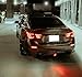 iJDMTOY Universal Fit Smoked Lens 15-LED Rear Bumper Diffuser Rear Fog Pilot Light Kit w/Race Car Style Strobe Brake Feature & Adjustable Add-On Mounting Bracket For Car SUV