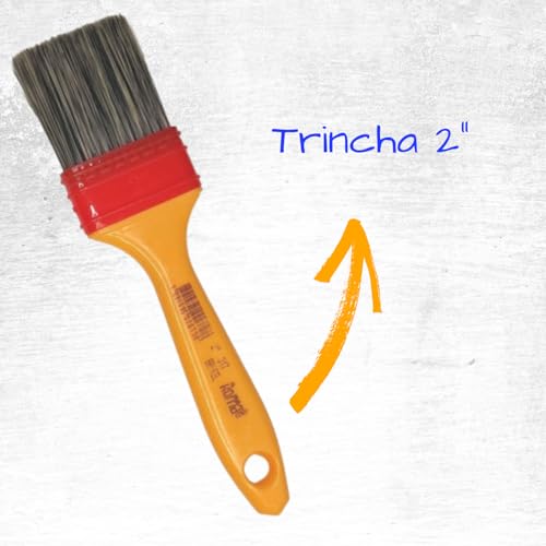 Kit Completo de Pintura de Parede Profissional com Rolo Anti Gotas, Cabo, Espatula e Trincha