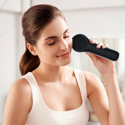 Épurateur électrique visage en silicone rechargeable étanche