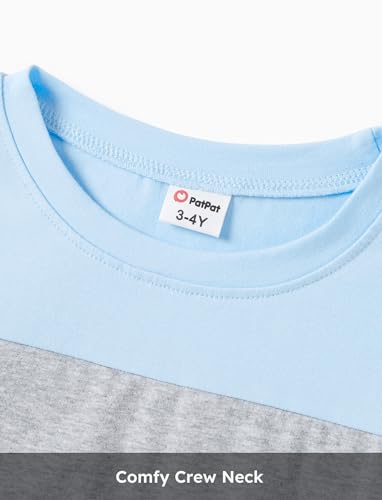 PATPAT Matching Family Outfits Mommy and Me Spaghetti Strap Casual Sleeveless Dresses and Short-Sleeve T-Shirts Sets4