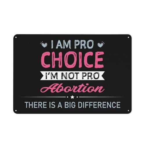 I Am Pro Choice Im Not Pro Abortion �u���L�Ŕ� �f�p�Ȓ��⌠ ���B���e�[�W ���^���T�C�� ���� �t�@�[���n�E�X �t�@�[���V���b�v �� ���� �� �T�C�� �ό� 20.3 cmx30.5 cm