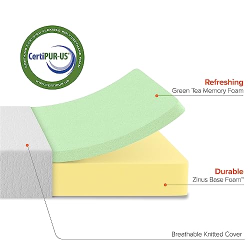 Zinus MFMGTM-8Q 8 Inch Green Tea Activfresh(R) Memory Foam Mattress thumb #5